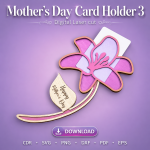 Mother's Day Gift Card Holder SVG | Mom Gift Laser Cut File | Digital Download - Image 7