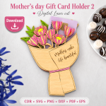 Mom Gift Card Holder SVG | Mother's Day Laser Cut File | Digital Download - Image 7