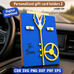 Custom Gift Card Holder SVG | Personalized Laser Cut File | Digital Download - Image 7