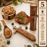 Dice Box SVG, Laser Cut Dice Storage Box, DnD Dice Holder, Tabletop RPG Dice Organizer, Digital Download Files - Image 6