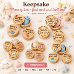 Keepsake Memory Box SVG | Digital Download | CDR SVG PNG DXF PDF EPS