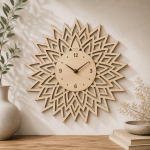 Laser Cut Wall Clock Bundle | SVG DXF EPS PDF PNG JPG CDR | Wooden Clock Design | Glowforge CNC | Digital Download - Image 7