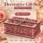 Decorative Gift Box SVG Bundle, Laser Cut Keepsake Box Files, DIY Gift Presentation Template - Image 6