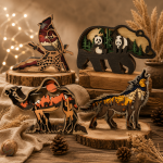 Wild Animals Bundle SVG Files | 3D Layered Wood Art | Laser Cut Animal Scenes | Glowforge xTool LightBurn Digital Download - Image 9