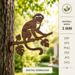 Branch Silhouette Outdoor Decor SVG Bundle | Laser Cut Tree Branch Wall Art | Garden Fence Panel DXF | Nature Yard Sign CNC Files | Patio Decor - Image 6
