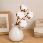 Cotton Flower Crochet Pattern PDF, Cotton Branch Crochet, Farmhouse Home Decor, Rustic Floral Arrangement - Image 5