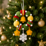Christmas Wreath Crochet Pattern PDF, Bauble Wreath Ornament Tutorial, Holiday Home Decor, Christmas Crochet Pattern - Image 3