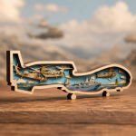 Drone SVG 3D Layered Silhouette, Quadcopter Flight Cut File, Laser Cut 6 Layer Military - Image 2