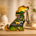 Puppy SVG Multilayer, 9 Layers Dog SVG, Glowforge Cut File - Image 2