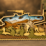 Military Tank SVG 3D Layered Silhouette, Army Heavy Machinery Cut File, Laser Cut 8 Layer - Image 4