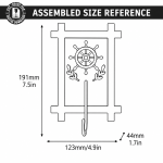 Coastal Wall Hooks Rack Laser Cut Bundle, Beach Wall Hook SVG, Nautical Key Holder CNC Template, DXF PDF EPS - Image 12