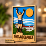 Philadelphia SVG 3D City Skyline, 6 Layers Landscape Cut File - Image 3