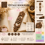 VINTAGE ORNAMENT BOOKMARK - Image 2