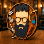 Barber Shop SVG, 3D Layered Scissors, Hair Stylist File - Image 3