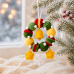 Christmas Wreath Crochet Pattern PDF, Bauble Wreath Ornament Tutorial, Holiday Home Decor, Christmas Crochet Pattern - Image 4