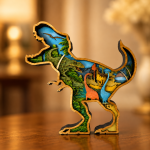7 Layer T-Rex Dinosaur SVG Pack, 3D Tyrannosaurus Cut File, Glowforge Laser Cut - Image 2