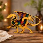 Layered Dragon SVG Mandala Art, Plywood Laser Cut - Image 2