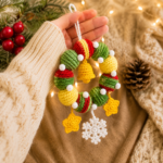 Christmas Wreath Crochet Pattern PDF, Bauble Wreath Ornament Tutorial, Holiday Home Decor, Christmas Crochet Pattern - Image 5