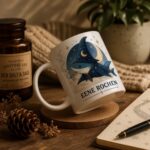 Shark Wizard Mug, Eene Rochen Cup, Ocean Fantasy Coffee Mug - Image 3