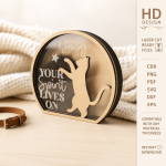 Personalized Pet Memorial Keepsake Box Laser Cut SVG | Custom Dog Cat Remembrance Box | Pet Loss Sympathy Gift | Memorial Photo Memory Box Template | CNC Glowforge Digital File - Image 6