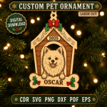 Custom Pet Photo Ornament, Personalized Dog Cat Ornament, Pet Memorial Christmas Keepsake, Custom Pet Gift, Pet Lover Holiday Ornament - Image 7
