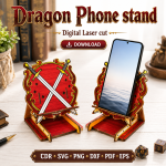Dragon Phone Holder SVG | Laser Cut Phone Stand Template | Digital Download - Image 8