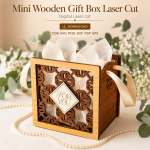 Mini Gift Box SVG | Wooden Box Laser Cut File | Digital Download | CDR SVG PNG DXF PDF EPS - Image 8
