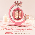 Valentine Lantern SVG | Hanging Lantern Laser Cut File | Digital Download - Image 7