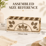 Tea Storage and Chocolate Box Laser Cut SVG | Wooden Tea Bag Organizer | Chocolate Gift Box CNC File | Digital Download DXF EPS PDF PNG - Image 7