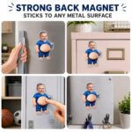 Custom Photo Poke Dad Bod Belly, Personalized Squishy Acrylic Fridge Magnet, Funny Face Gift For Dad Bod, Father's Day Gift For Husband - Image 2