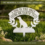 Pet Memorial Garden Stake Laser Cut File | Dog Cat Remembrance Yard Sign SVG | Personalized Pet Loss Grave Marker CNC Template | Angel Paw Memorial Decor - Image 6