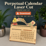 Perpetual Calendar SVG | Laser Cut Wooden Desk Calendar Template | Digital Download - Image 7