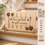 Pet Barrier Laser Cut SVG, 6mm Wooden Pet Gate File, Dog Safety Fence CNC Pattern, Indoor Pet Divider Digital Download - Image 7