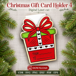 Christmas Money Holder SVG | Laser Cut Gift Card Holder File | Digital Download - Image 8