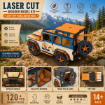 Land Rover Defender Laser Cut Files SVG | 3D Wooden Model Kit | CNC DXF AI EPS PDF | Glowforge xTool LightBurn | DIY Digital Download