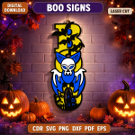 Halloween Ghost Door Signs SVG | Spooky Boo Porch Decor Laser Cut File | Haunted Welcome Sign DXF CNC Digital Download - Image 7