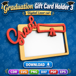 Graduation Money Holder SVG | Graduation Gift Card Holder Digital Download - Image 8