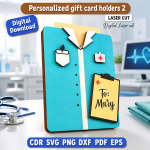 Custom Gift Card Holder SVG | Personalized Laser Cut File | Digital Download - Image 8