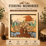 3D Layered Wood Wall Art Bundle – Multilayer Wooden Engraved Laser Cut Scene Set – Nature Inspired Home Decor Gift - Image 7