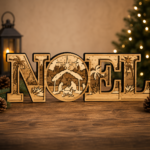 Nativity Designs Bundle 3D Layered Wooden Laser Cut Files | Christmas Nativity Scene SVG | Multilayer Engraved Wood Art Decor - Image 9
