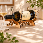 Wine Bottle Stand Laser Cut Files, SVG DXF PDF Bundle, DIY Wooden Wine Holder, Instant Download - Image 7