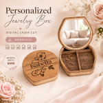 Jewelry Box Laser Cut Files, SVG DXF PDF Bundle, Wooden Mirror Organizer, Instant Download - Image 8
