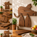 Cutting Board Stand SVG Bundle, Laser Cut Kitchen Storage Files, DIY Wooden Holder, Instant Download - Image 8