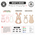 Wooden Animal Toy Laser Cut Bundle, Montessori Animal Puzzle SVG, Kids Rolling Toy CNC Template, DXF PDF EPS - Image 4