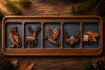 Layered Wood Nature Collection SVG Bundle | Bear Deer Owl Eagle Bison Duck Goose Wolf | 3D Laser Cut Files for Glowforge, LightBurn, CNC - Image 3