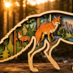 Fox SVG 3D Layered Mandala, Woodland Animal Cut File, Glowforge Laser Cut 6 Layer - Image 4