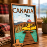 Canada SVG 3D, 9 Layers Art, Plywood Cut File - Image 3
