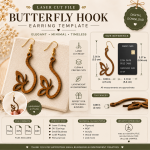 BUTTERFLY HOOK EARRINGS - Image 2