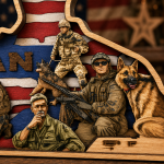 US Veteran SVG, 3D Layered Patriotic Memorial Day Laser File - Image 3
