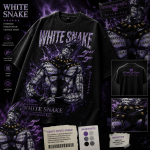 White Snake Anime Shirt, Stone Ocean Graphic Tee, Vintage Washed Oversized T-Shirt, JoJo Inspired Streetwear, Unisex Gift